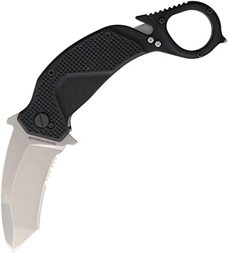Extrema Ratio EX0454SW Nightmare Karambit Stonewash Black Folding Pocket Knife