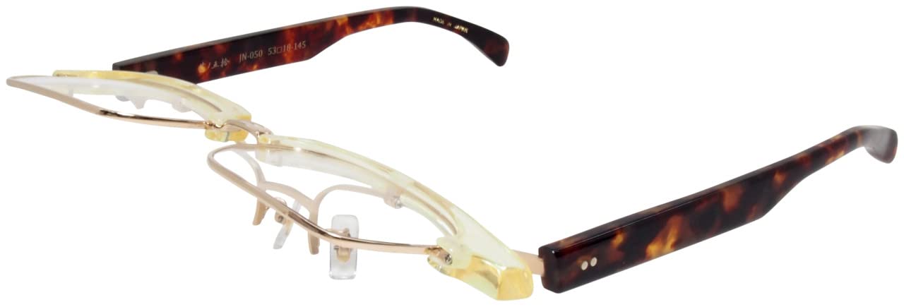 Amazon | [越前國甚六作] 跳ね上げ サーモント ブロー メガネ フレーム