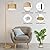Gold Floor Lamps for Living Room with Remote & Dimmable LED Bulb, Modern Arc Floor Lamp with 3 Color Temperatures, Boho Standing Lamp with Rattan & Fabric Shades, Adjustable Tall Lamp for Bedroom