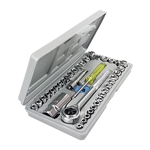 KIT CHAVE CATRACA REVERSÍVEL JOGO PROFISSIONAL DE SOQUETES 40 PEÇAS