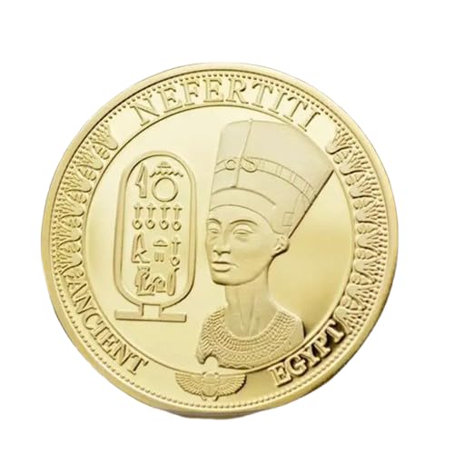 Queen Nefertiti - Gold Plated Commemorative Coin - 40mm