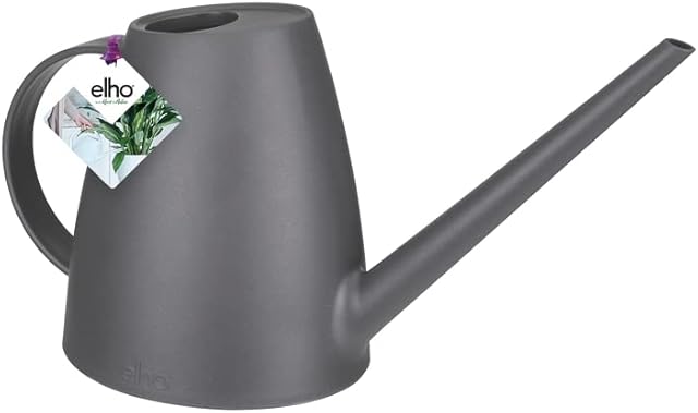 elho Brussels Watering Can - Flower Watering Can in Anthracite - For Indoor Plants and Flowers - W 33 x H 17 x D 13.5 cm