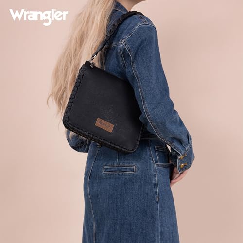 Wrangler Shoulder Bag for Women Small Crossbody Purse with Detachable Strap for Everyday Use2