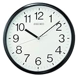 Seiko 12 Inch Business Wall Clock, Black