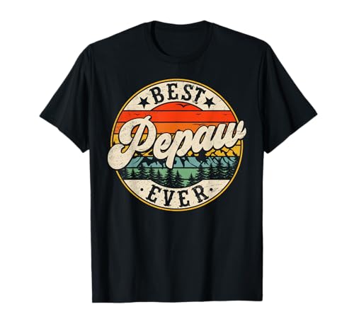 Vintage Best Pepaw Ever Father's Day Grandpa Men T-Shirt
