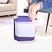 All in one deep Foot & Leg spa Bath Massager w/ Motorized Rolling Massage, Heat, Wave, O2 Bubbles, Water Fall, Digital Temperature Control LED Display FBD2535