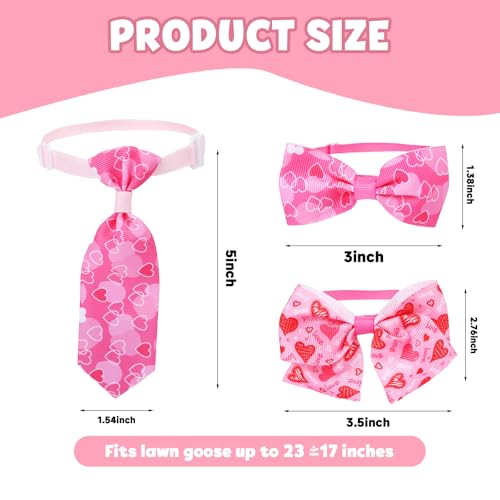 30 Pcs Seasonal Holiday Porch Goose Bow Ties Adjustable Neckties Collars Lawn Goose Outfits Clothes Costume Clothing Accessories All Seasons Festival Party Outdoor Patio Garden Yard Decor