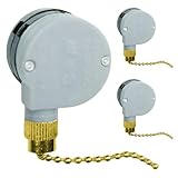 Txelegant Zing Ear ZE-208D Pull Chain Switch 3 Speed 8 Wire 3A 250VAC 6A 125VAC Cord Control Ceiling Fan Repair Kits Replacement Tools Hanging Fans Lights Appliances Cabinet Wall Lamps 3PCS（Golden）