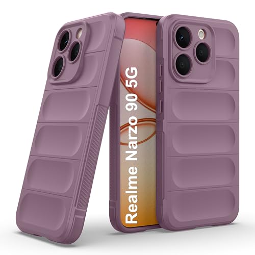 Image of Zapcase Back Case Cover for Realme Narzo 90 5G | Compatible for Realme Narzo 90 5G Back Cover | Liquid Silicon Magic Case for with Camera Protection | Lavender