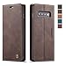 Samsung Galaxy S10 Case,Samsung Galaxy S10 Wallet Case, Magnetic Stand Leather Flip Protective Case with ID & Credit Card Slots Holder Case Wallet for Samsung Galaxy S10(Coffee)