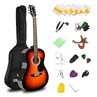 Amazon | BESYOU アコースティックギター バスウッド材 初心者セット