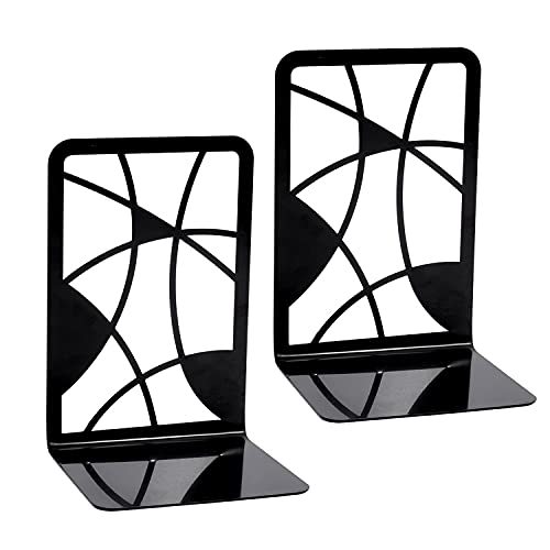 Sujetalibros de metal negro, soporte para archivadores DVD invisible, soporte...