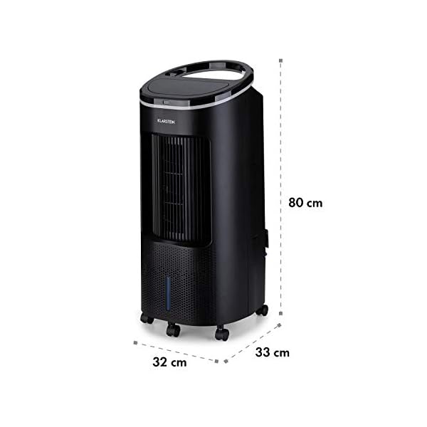 Klarstein IceWind Plus - 4-in-1: Air Cooler, Fan, Humidifier, Air Purifier, Air Throughput: 330 m³ / h, Power Consumption: 65 Watts, NatureWind Function: 4 Speeds, 3 Operating Modes - Image 10