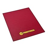 PPE Leatherette Paper Covers Rounded Corners Textured for Reports and Presentations - Rounded Corners - 8-3/4 x 11-1/4 Inches 12mil - 100 Pack by Printfinish (Wine Red)