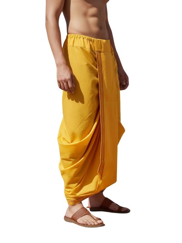 Men’s Dhoti Kurta Set Elegant Ethnic Outfit Comfortable Fit Breathable Fabric Stylish Design for Functions and Special Occasions-image-25