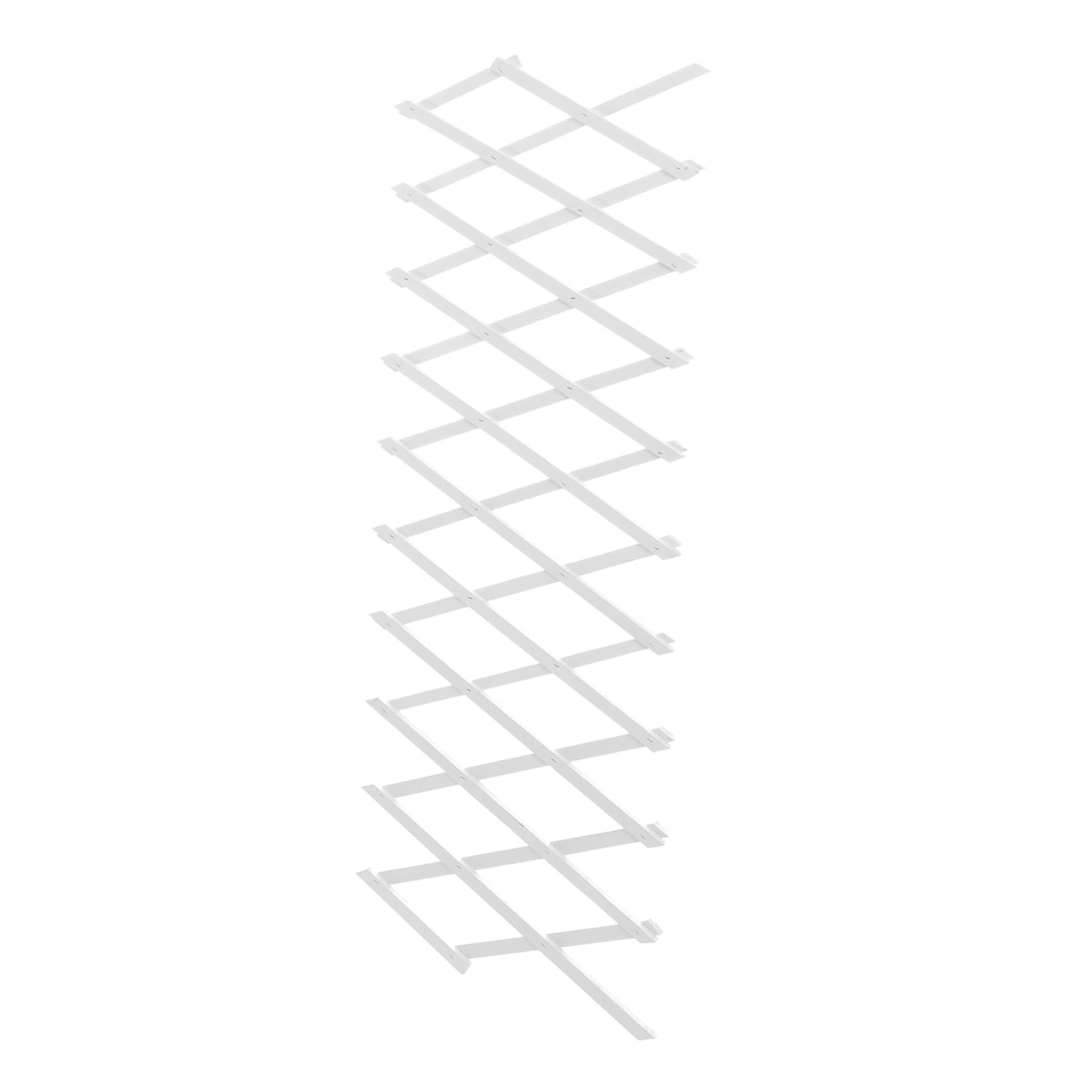 Clôture en bois blanc pour jardin et support de plante grimpante flexible TOYANDONA