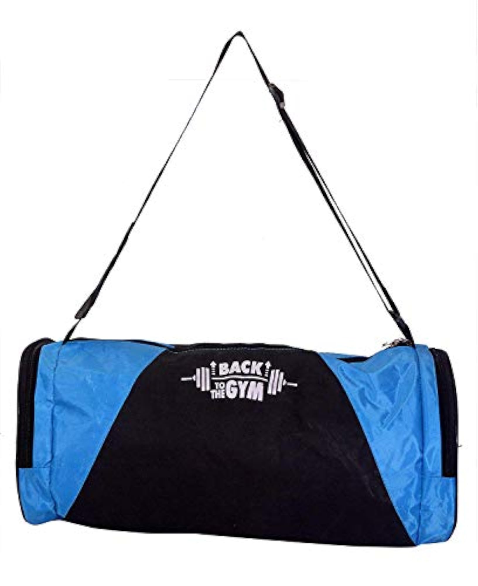 Blue Gym Sport Duffle Bag with Shoe Compartment