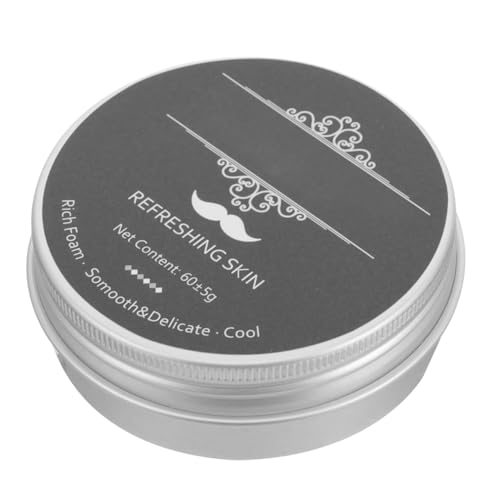 HYTROVE Jabón de afeitar para barba de hombre con aceite esencial de, barra compacta para cuidado práctico y limpieza en viaje