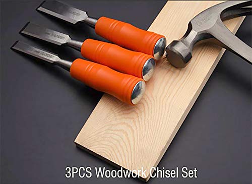 Harden 3pcs (13mm, 19mm, 25mm) Wood Carving Chisel Set CRV Steel - 611001 4