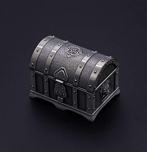 Auear, Vintage Metal Jewelry Box Treasure Chest Trinket Rectangle Small Ring Earrings Necklace Keepsake Gift Holder Case Gift Box For Girls Ladies Women Tin Color #TOP7