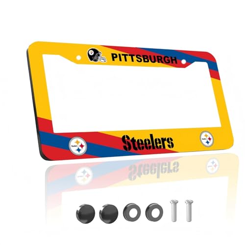 Made for Premium Aluminum Alloy License Plate Frames for Steelers Fans