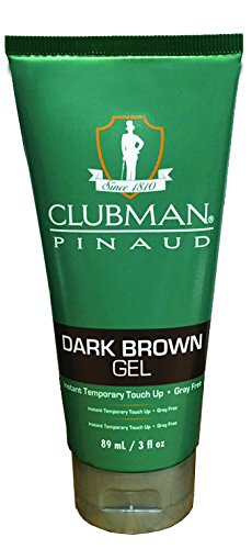 Clubman Temporary Gel, Dark Brown, 3 Fluid Ounce #TOP17