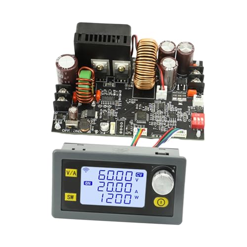 Estabilizador de voltaje reductor de 1200W con voltímetro digital y pantalla LCD clara