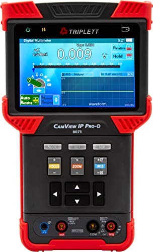 Image of Triplett 8073 CamView IP Pro-D CCTV Camera Tester with Built-in DHCP Server - IP, AHD 2.0, HD-TVI 3.0, HD-CVI 3.0