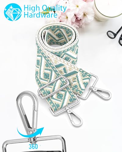 Image of Silvery Purse Straps Replacement Crossbody - Guitar Strap for Purse Crossbody