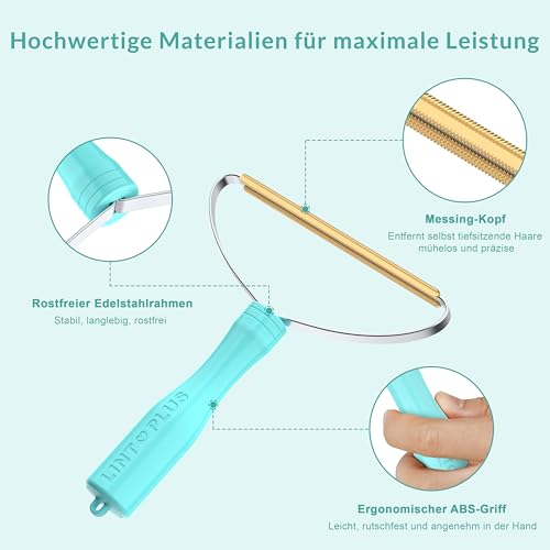 Tierhaarentferner bürste, spezieller Katzenhaarentferner für mehrere Stoffkanten und Teppichkratzer von LINTPLUS, Hundehaarentferner für Teppiche und Aktivitätskratzbäume, bekommt jedes Haar