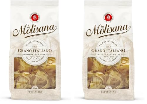 Image of La Molisana Fettuccine Nidi Semola N104 Durum Wheat Semolina Pasta, 17.64 oz ℮ 1.1 lbs ℮ 500 g (Pack of 2)