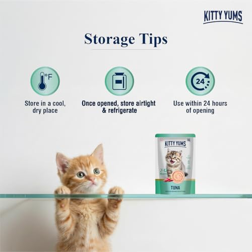 Image of Kitty Yums Kitten Wet Mousse 80g(4+1) Pack of 5, 400g | Tuna | Rich in Protein | Promotes Hydration & Easy to Digest | No Artificial Flavours | Packed with Essential Vitamins & Antioxidants