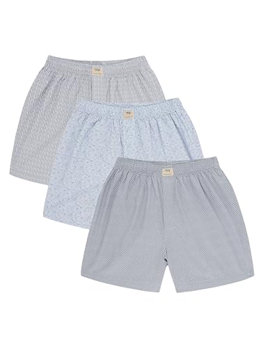 Image of Thomas Scott Men's | Regular Fit | 100% Cotton | Casual | Boxer | Shorts | Pack of 3