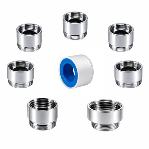 XNTONG 7 PCS Female Thread Faucet Adapter Kit Sink Faucet Aerator Adapter