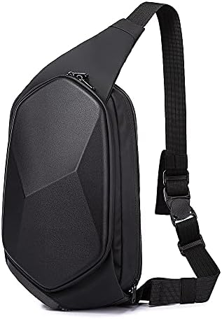 BANGE Sling Bag Waterproof Safe Protect Shell Crossbady Bag Backpack, Biking Hiking Travel Shoulder Bag