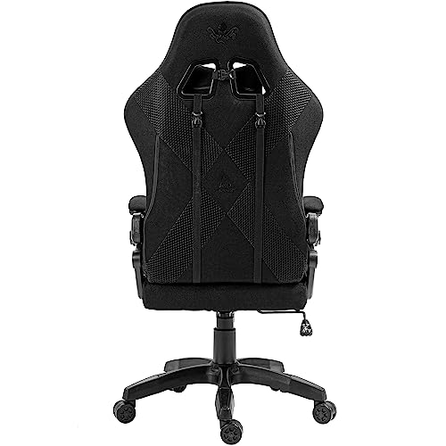 KRAKEN CHAIRS Silla Gaming Tela Transpirable - Negro - Sillas Gamer Reclinable - Ergonómica Silla de Oficina - Regulable en Altura con Soporte Lumbar y Reposacabezas - Cadeiras Gaming para Adulto - imagen 6