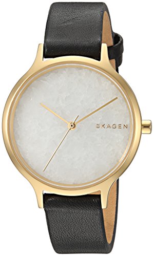 Preisvergleich Produktbild Skagen Damen Analog Quarz Uhr mit Leder Armband SKW2671