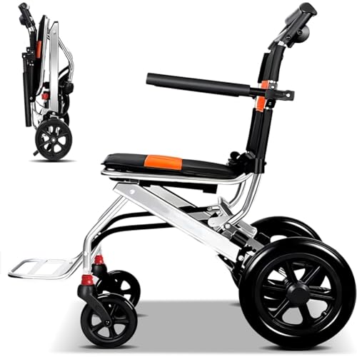 Silla De Ruedas Plegable De Aluminio, Silla De Ruedas Plegable Ligera, Silla De Ruedas De Transporte Ligera, Sillas De Ruedas De Transporte Para Personas Mayores Con Discapacidad