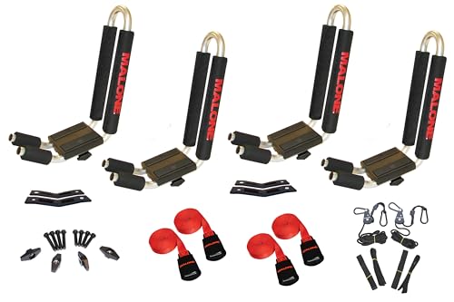 Malone J-Pro 2 J-Style Fixed-Arm Kayak Carrier 2-Pack | SpeedLine Tie-Downs