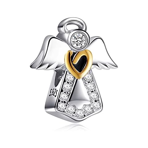 Annmors Abalorios Ángel Corazón de Plata 925 Cover