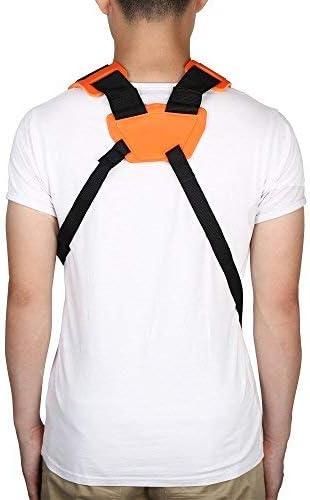Trimmer Shoulder Strap,Kisstaker Trimmer Harness Strap Double Shoulder Mower Nylon Belt with Easily Adjustable for Brush Cutter Garden Lawn