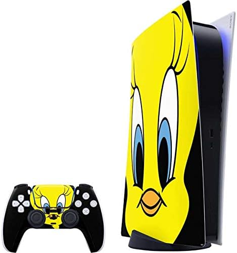 Skinit Decal Gaming Skin Compatible with PS5 Digital Edition Bundle - Officially Licensed Looney Tunes Tweety Bird Dreamer Design
