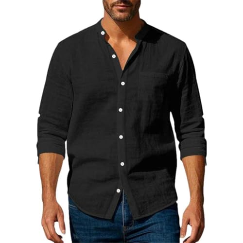 Haut en lin anti-transpiration manches longues style chinois