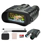 Night Vision Goggles,4K Full-Color Night Vision Binoculars for Adults with 3" HD Screen, 10000mAh Battery & 1968FT Night Vision Range,64GB Card,850nm Infrared,8X Zoom, Ideal for Camping & Hiking