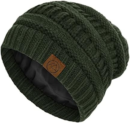 satin-lined slouchy beanie
