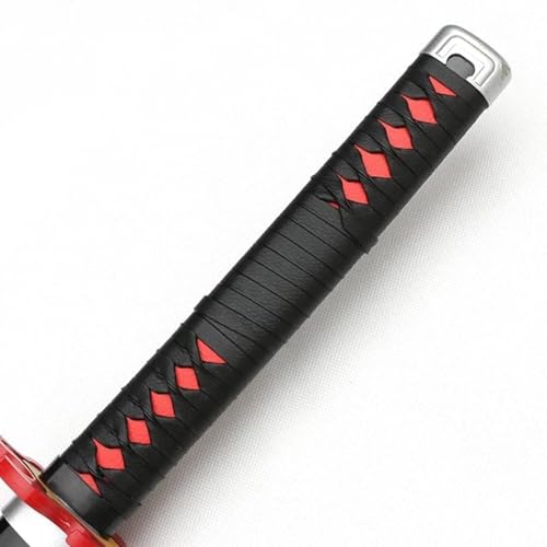 Image of Offo Demon Slayer Tanjiro Kamado Katana Sword - 100cm Life-Size Wooden Anime Replica for Cosplay, Martial Arts, Display, Training & Decor - Lightweight Durable Gift Sword for Fans & Collectors