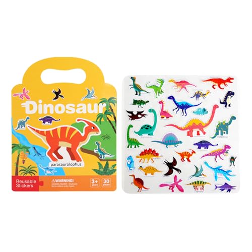 幼児用ステッカーブック | お出かけ用知育玩具 - 幼児教育用おもちゃで指先トレーニングに最適なステッカー帳