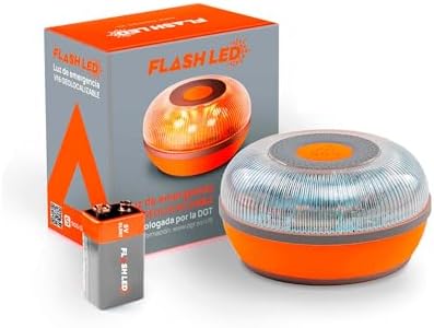 FlashLED Luz de Emergencia V16 Certificada DGT 3.0, con Geolocali...