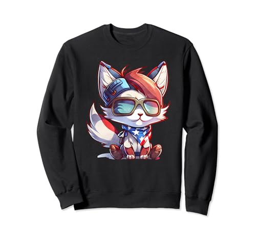 Proud American Fox Président de The US Cool Political Fox Sweatshirt