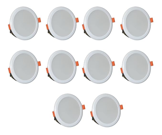 Swift Lite LED Light Pack of ? 10, 8 Watts ? Round Panel Light - NW (P10 - NW - 8W RPL)